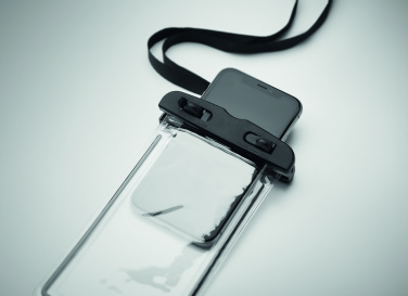 Logo trade business gifts image of: Waterproof smartphone pouch
