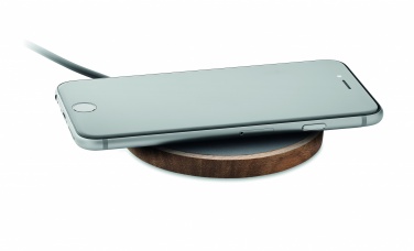 Logotrade promotional product image of: Wireless charger in acacia 15W