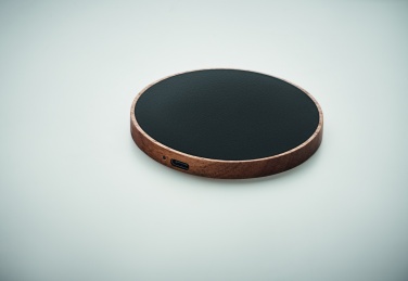 Logotrade promotional item image of: Wireless charger in acacia 15W