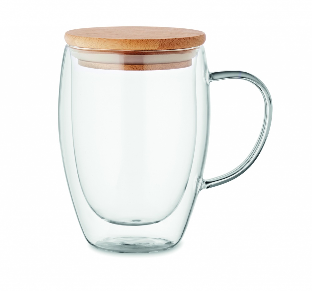 Logo trade promotional item photo of: Double wall borosilicate mug