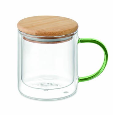 Logo trade advertising products image of: Double wall borosilicate mug