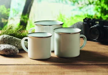 Logo trade promotional gift photo of: Enamel sublimation mug 200ml