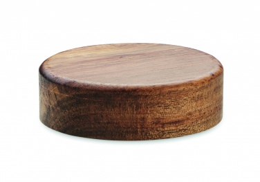 Logotrade promotional gift picture of: Wireless charger in acacia 15W