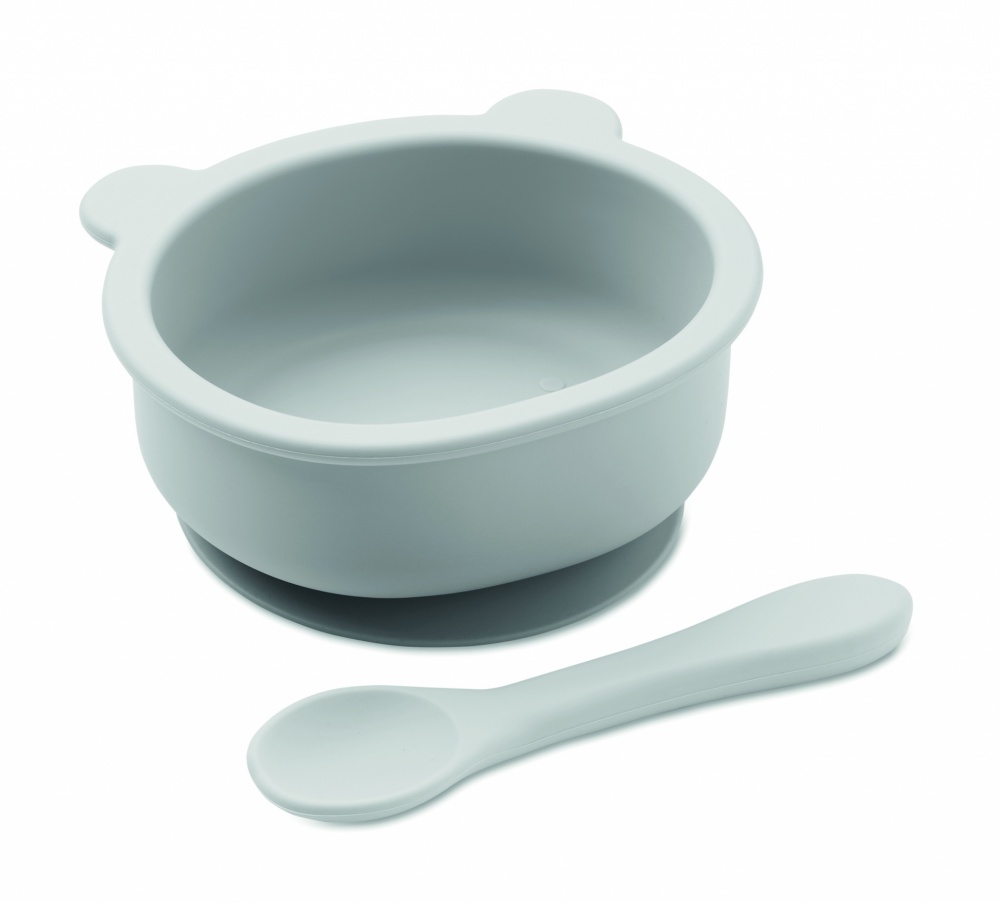 Logotrade advertising products photo of: Silicone spoon, bowl baby set