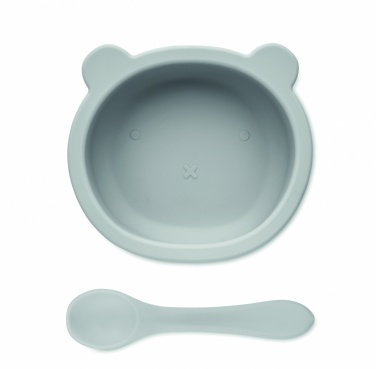 Logo trade promotional item photo of: Silicone spoon, bowl baby set