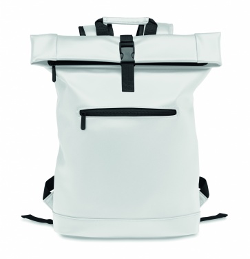 Logotrade promotional product picture of: Laptop PU Rolltop backpack