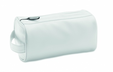 Logo trade business gifts image of: Soft PU cosmetic bag and zipper