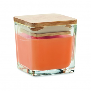 Logo trade promotional items picture of: Squared fragranced candle 50gr