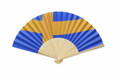 Logo trade promotional giveaways picture of: Manual fan flag design