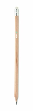 Logotrade promotional products photo of: Natural pencil with eraser