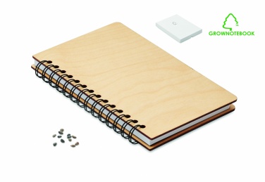 Logo trade promotional merchandise image of: A5 Birch tree GROWBOOK™