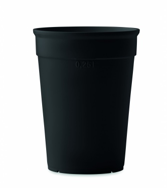 Logo trade promotional giveaway photo of: Recycled PP cup capacity 250 ml