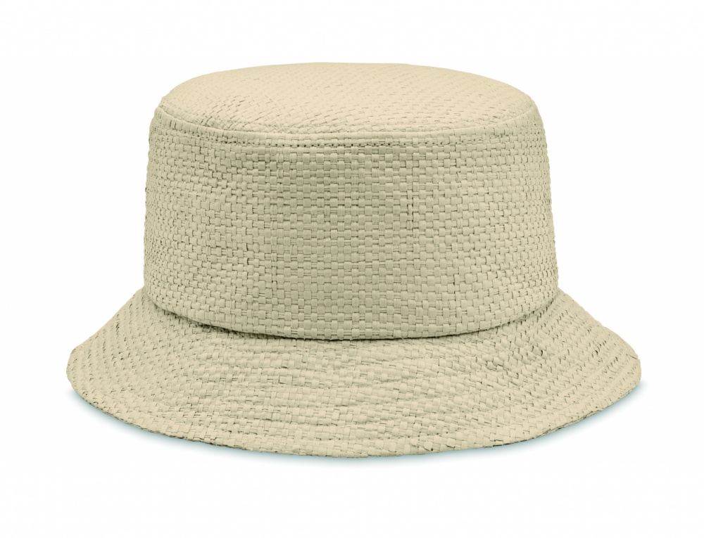 Logo trade advertising products image of: 9aper straw bucket hat