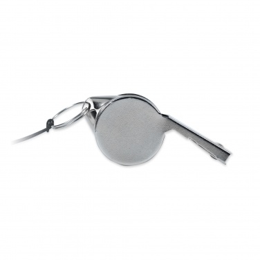 Logo trade promotional gift photo of: Metal whistle