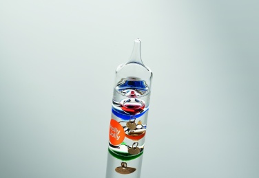 Logo trade corporate gifts image of: Galileo thermometer glass 28cm