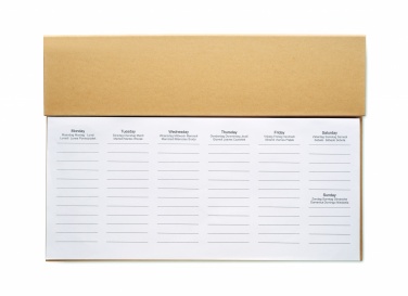 Logotrade promotional gifts photo of: Weekly desktop planner