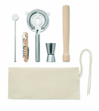 Logotrade corporate gift image of: 5 piece cocktail kit in pouch.