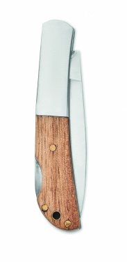 Logotrade promotional gift picture of: Foldable knife in acacia wood