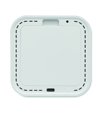 Logo trade promotional merchandise photo of: Recycled ABS/RPET alarm clock Stuttgart