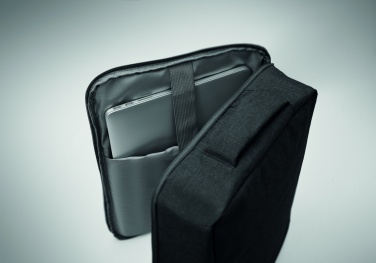 Logo trade corporate gift photo of: A safe 15-inch laptop backpack made of 300D RPET with a 210D RPET lining and customizable printing.