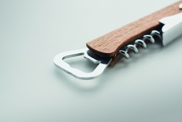 Logo trade promotional merchandise picture of: 3 in 1 bamboo bottle opener WOOL