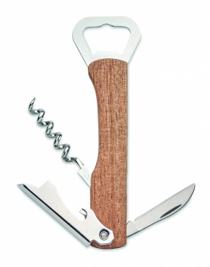 Logotrade promotional giveaway image of: 3 in 1 bamboo bottle opener WOOL