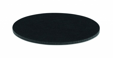 Logotrade promotional item picture of: Round coaster in RPET felt