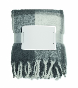 Logo trade promotional items picture of: Chequered mohair blanket