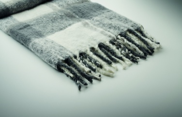 Logo trade promotional merchandise photo of: Chequered mohair blanket