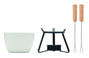 Logo trade promotional product photo of: Ceramic fondue set 240 ml