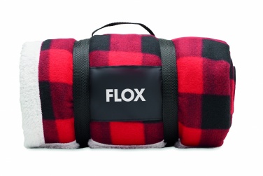 Logotrade business gift image of: RPET sherpa fleece blanket