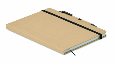 Logo trade business gifts image of: A5 notebook in recycled carton
