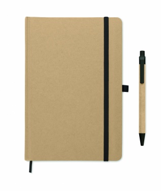 Logo trade corporate gifts picture of: Caratil A5 notebook in recycled carton