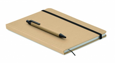 Logo trade promotional items image of: A5 notebook in recycled carton