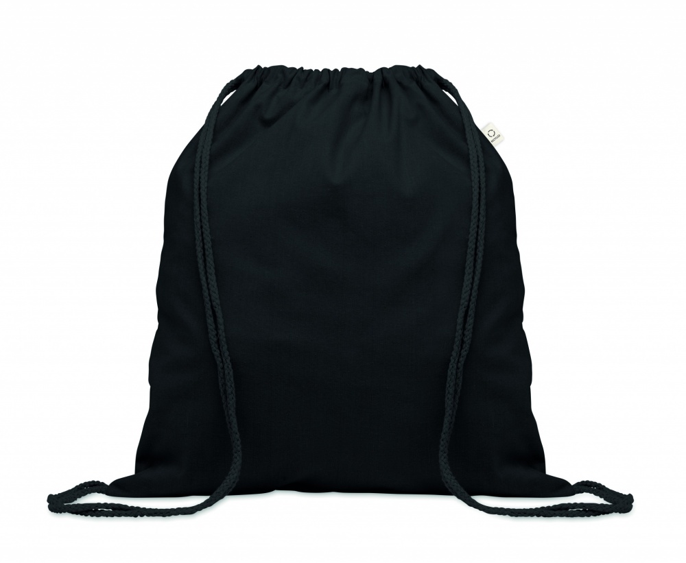 Logo trade promotional giveaways picture of: Recycled 140 gr/m² cotton bag