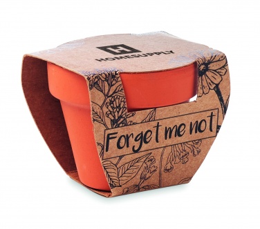 Logo trade promotional products picture of: Terracotta pot 'forget me not'