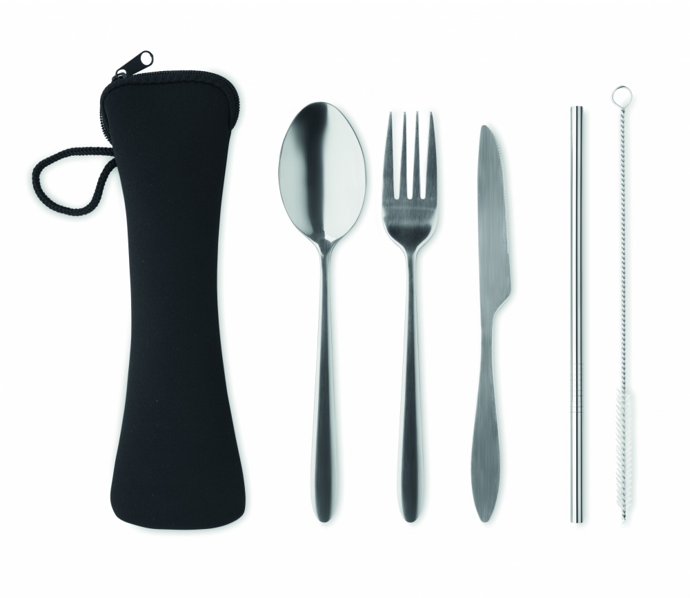 Logo trade promotional item photo of: Cutlery set stainless steel