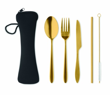 Logo trade promotional giveaway photo of: Cutlery set stainless steel