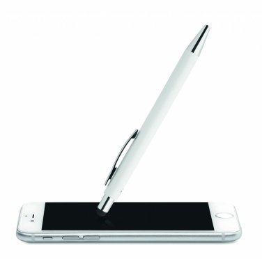 Logo trade business gift photo of: Antibacterial stylus ballpen