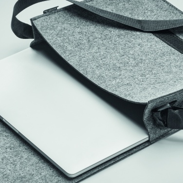 Logo trade promotional items image of: RPET felt laptop bag