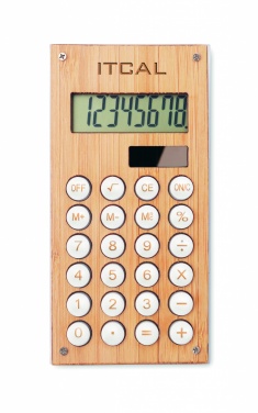 Logotrade promotional item image of: 8 digit bamboo calculator