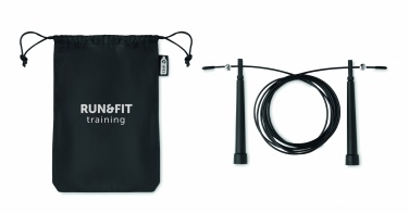 Logo trade promotional giveaways picture of: Speed jumping rope RPET pouch