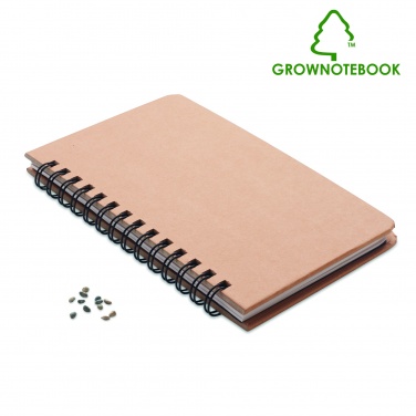 Logotrade promotional product picture of: A5 Pine tree GROWNOTEBOOK™