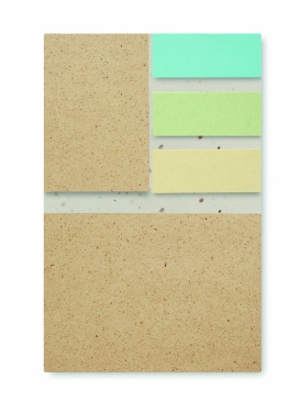 Logo trade corporate gift photo of: Grass/seed paper memo pad