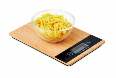 Logo trade promotional merchandise picture of: Bamboo digital kitchen scales