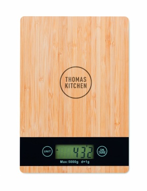 Logotrade promotional product picture of: Bamboo digital kitchen scales