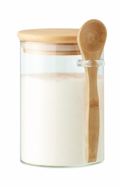 Logotrade promotional giveaways photo of: Glass jar with spoon 600 ml