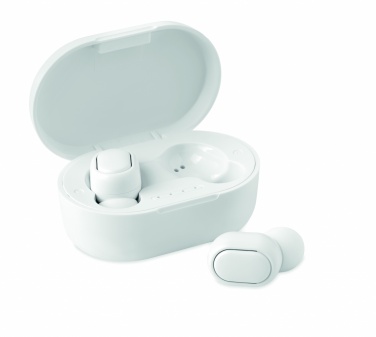 Logo trade promotional gifts image of: Recycled ABS TWS earbuds