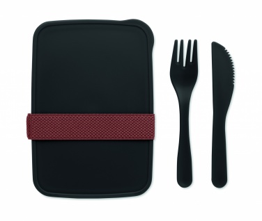 Logo trade corporate gifts picture of: Lunch box with cutlery