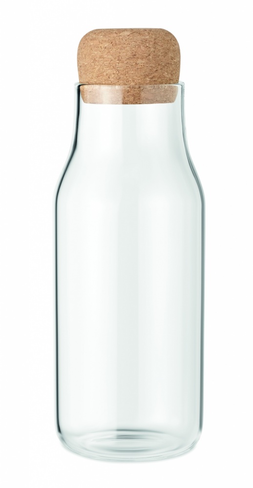 Logotrade promotional products photo of: Glass bottle cork lid 600 ml